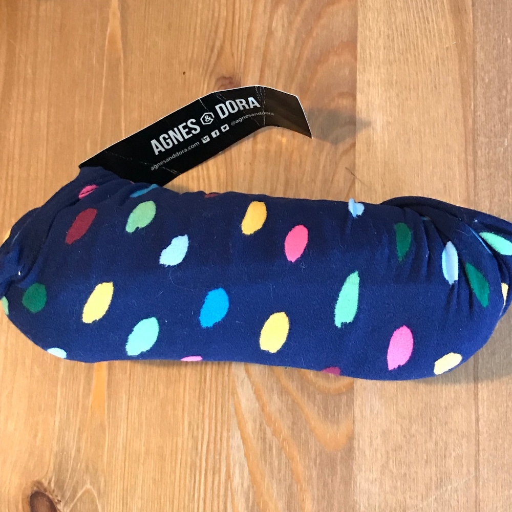 A & D legging paint dots on navy